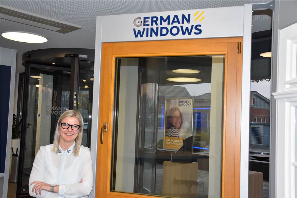 Vom Oedinger Elf-Mann-Betrieb zum Fenster-Spezialisten mit 400 Mitarbeitern in Deutschland Denise Schiffer leitet den Marketing- und Personalbereich bei German Windows.