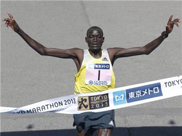 Dennis Kimetto hat sich in Berlin viel vorgenommen. Foto: Shizuo Kambayashi