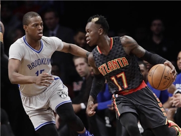Dennis Schröder (r) führte die Atlanta Hawks mal wieder zum Sieg. Foto: Frank Franklin Ii