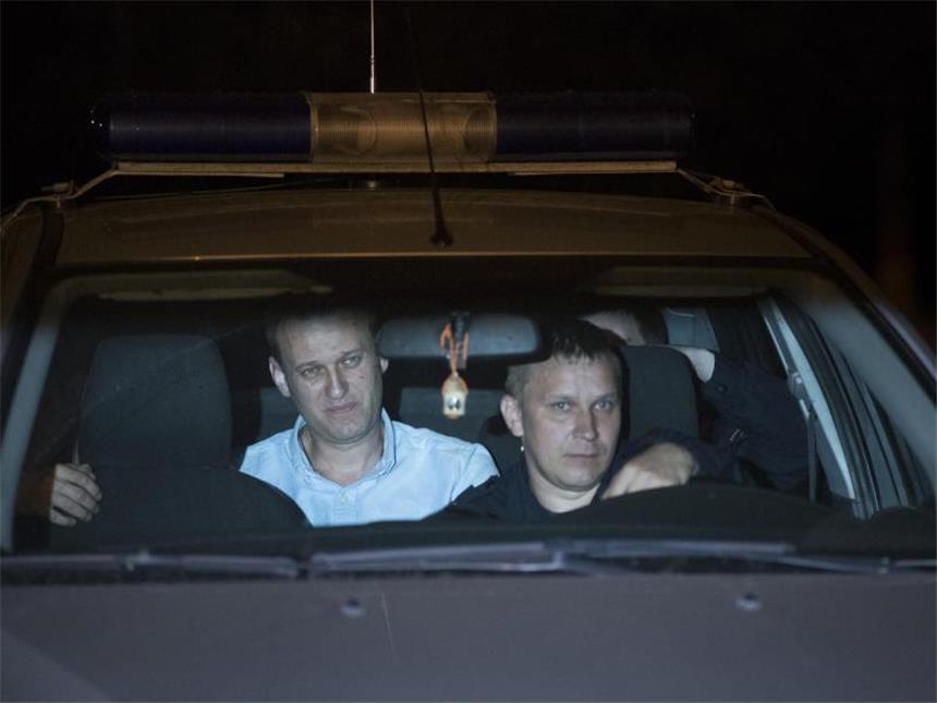30 Tage Arrest: Nawalny will in Berufung gehen Der 41-Jährige war auf dem Weg zu einer Demonstration in Moskau festgenommen worden. Foto: Alexander Zemlianichenko