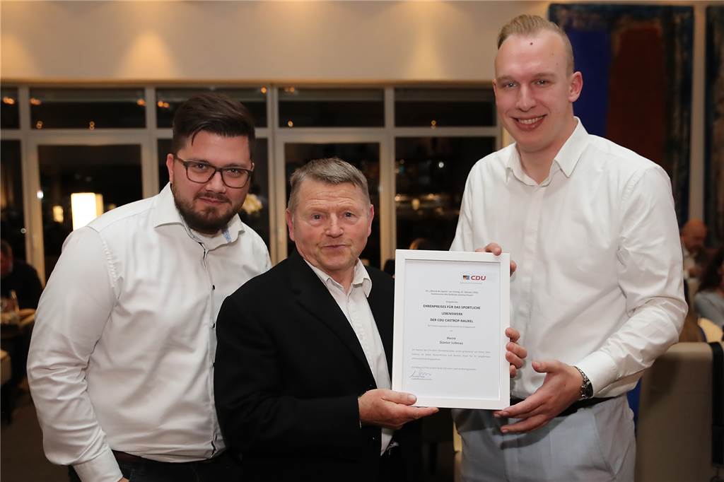 Abend des Sports: Kim Büchter, Niklas Simpson und Gehfußballer des SuS Merklinde ausgezeichnet Der 83-jährige Günter Lubnau ist bis heute sportlich aktiv.