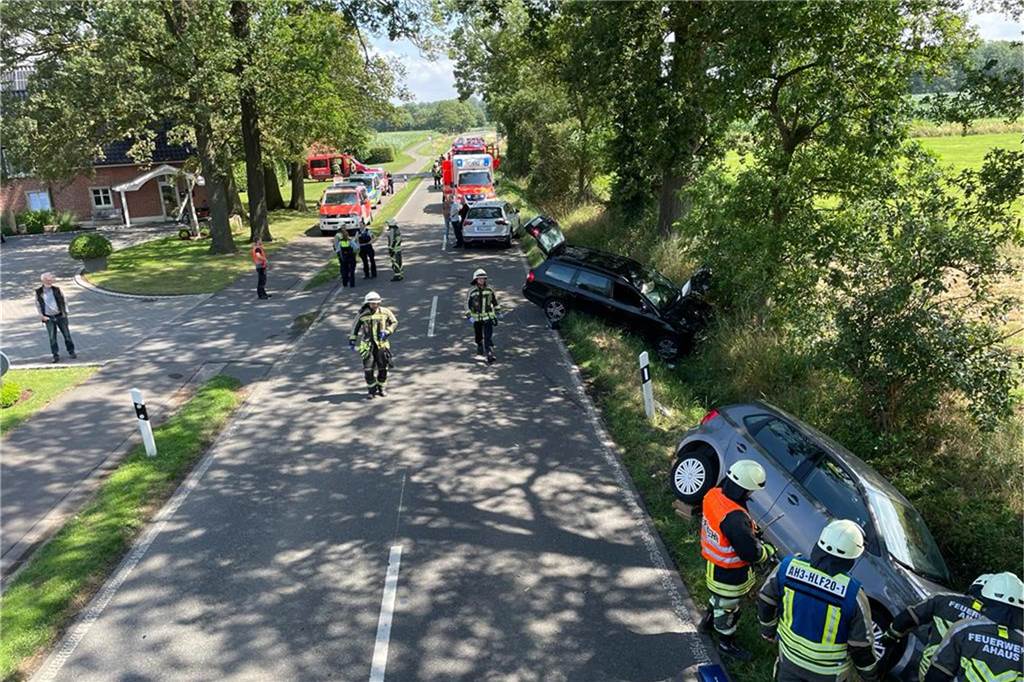 Unfall auf K63: Vollsperrung zwischen Wessum und Ottenstein Unfall auf der K63