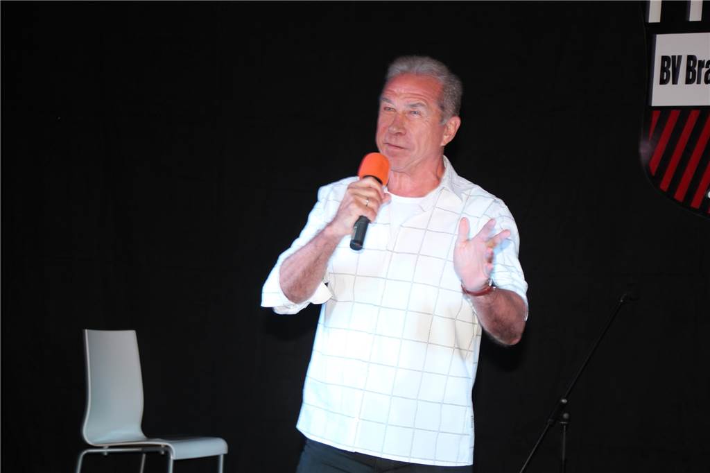 Erich Zielke auf der Bühne