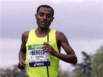 Der Äthiopier Kenenisa Bekele hat sich für den Dubai-Marathon viel vorgenommen. Foto: Etienne Laurent