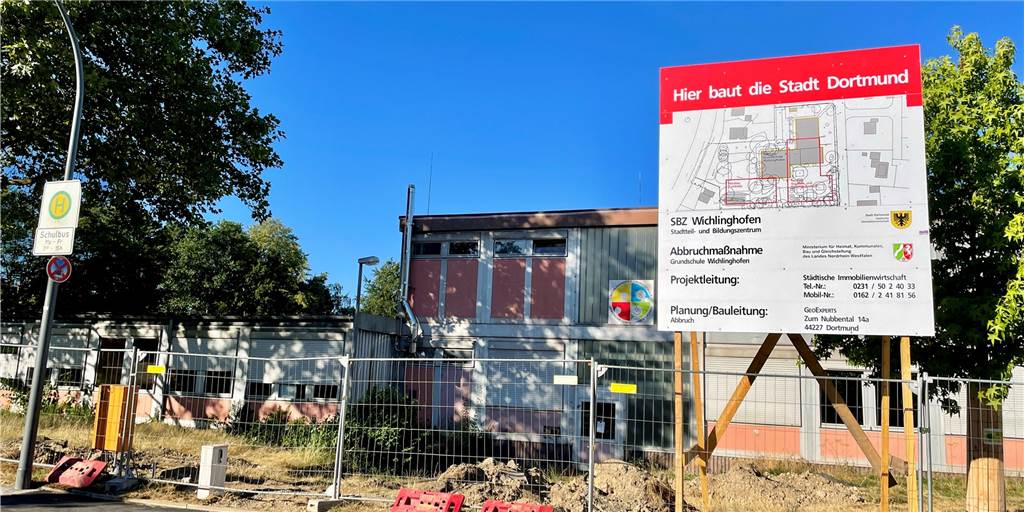 Grundschule Wichlinghofen: Kampfmittelsuche und neue Zufahrt verzögern Baustart Grundschule Wichlinghofen