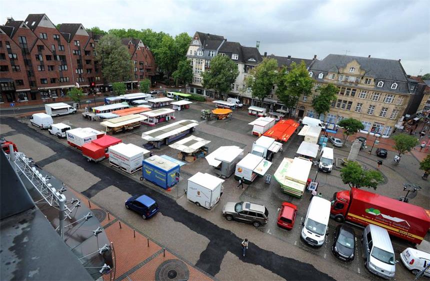 Umbau des Altstadtmarkts: Events ziehen um Der Altstadtmarkt wird im kommenden Jahr saniert. Wochenmarkt, Kirmes, Castrop kocht über und das WLT-Open-Air müssen dann umziehen.