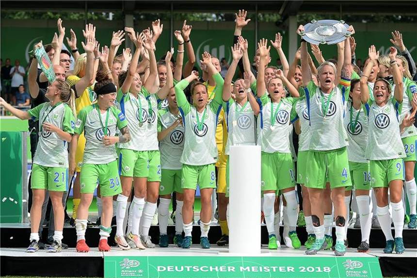 Wolfsburger Frauen gewinnen erstes Champions-League-Spiel Der amtierende deutsche Meister der Frauen Vfl Wolfsburg gewinnt auch das erste Champions-League-Spiel. Foto: Hermann Hay