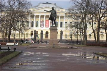 Der Arts Square in St. Petersburg - Treffpunkt der BVB-Fans.