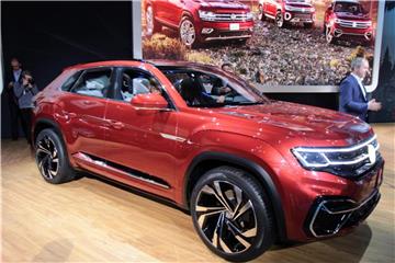 Der Atlas Cross Sport von Volkswagen ist eine auf fünf Sitze beschränkte Version des großen SUVs. Foto: Thomas Geiger