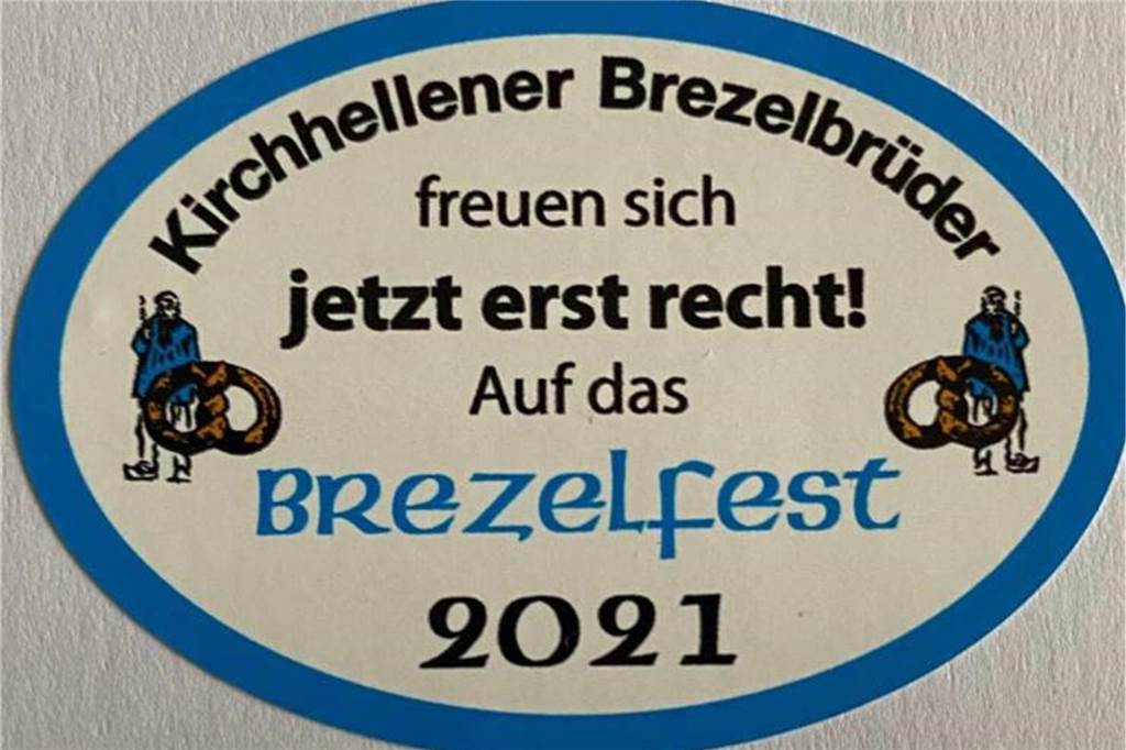 Schützen- und Brezelbrüder genießen jetzt einfach die Vorfreude Der Aufkleber ist jedes Mal stark gefragt.