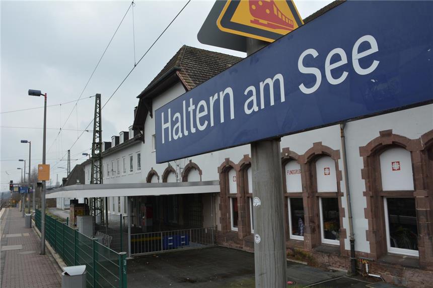 Ersatzverkehr für Züge zwischen Haltern und Bottrop Der Bahnhof Haltern am See.