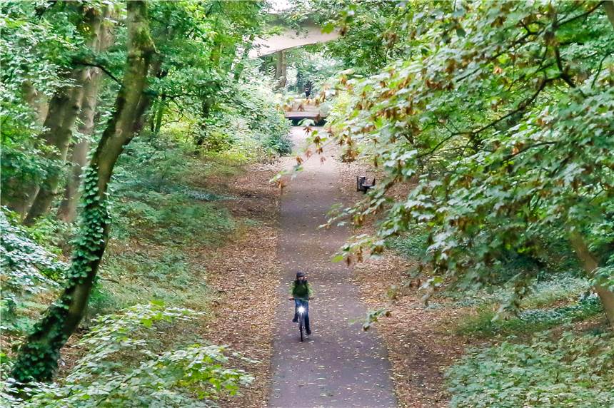 Bananenradweg zwischen Klönnestraße und Defdahl wird saniert Der Bananenradweg erhält eine neue Oberfläche.