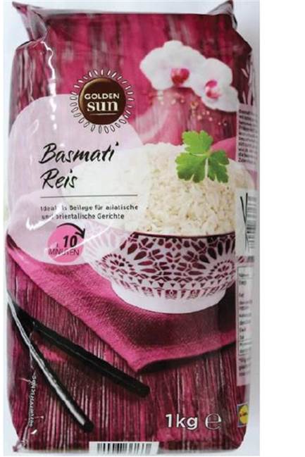 Rückruf bei Lidl: Schimmelpilz-Gift in Getreideprodukt gefunden – Gesundheitsgefahr Eine Packung Basmati Reis.