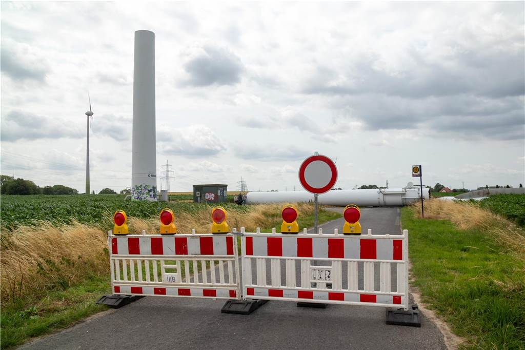 Abgestürzte Windkraftanlage in Gescher Estern.
