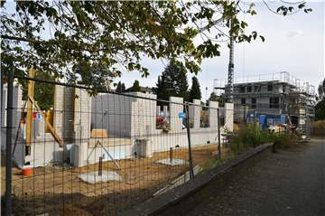 Der Bauverein zu Lünen investiert unter anderem an der Kreuzstraße in Lünen. 15 neue Wohnungen entstehen dort in zwei Wohnhäusern. Die Mietpreise dafür werden deutlich teurer sein, als in Bestandswohnungen.