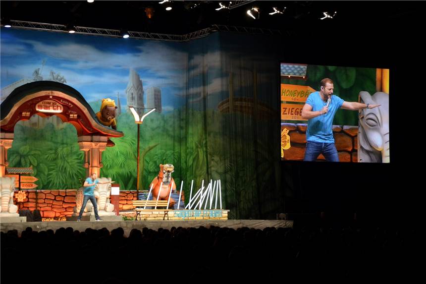 Mario Barth lässt mit Berliner Schnauze die Westfalenhalle johlen Der Berliner Zoo ist Kulisse für die neue Show von Mario Barth – passend zur „Berliner Schnauze“.Jaeschke