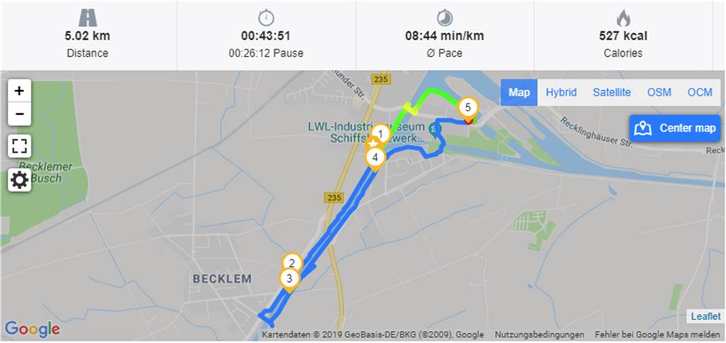 Fünf Kilometer mit Marc Olschewski: „Dieser intensive Schmerz war die Hölle“ Der Beweis: Wir haben die Fünf-Kilometer-Runde geschafft - in einer bemerkenswert schlechten Zeit für einen Fußballer.