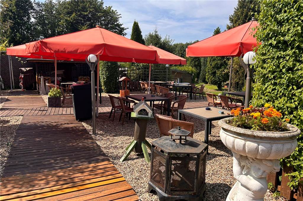 Restaurant „Zum Steverstrand“ schließt - im Saal kann noch gefeiert werden Der Biergarten ist das Herzstück des Lokals.