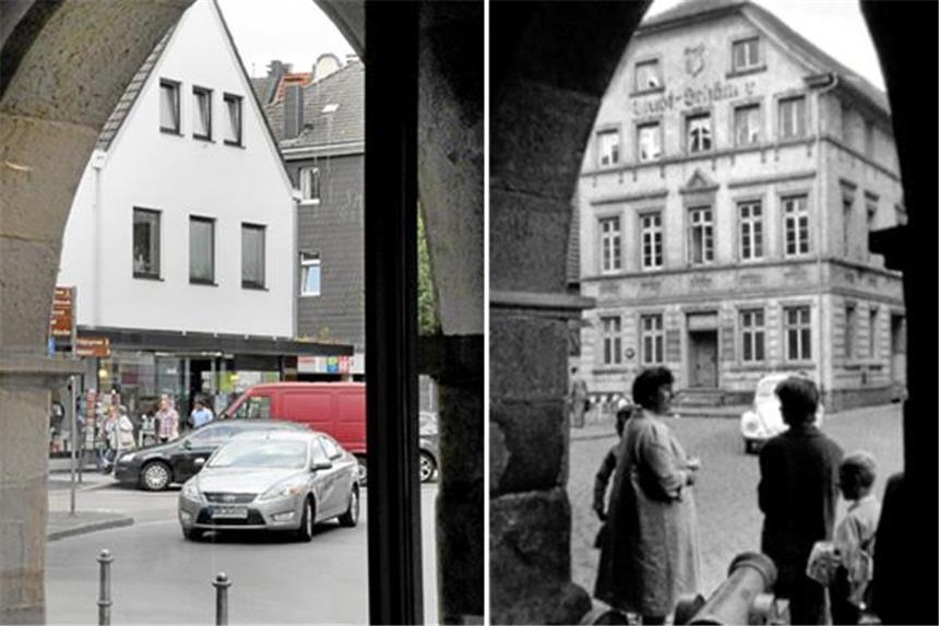 „Kotelett-Karl“ machte Platz für breitere Brückstraße Der Blick aus dem Ruhrtalmuseum zeigt: Das Haushaltswarengeschäft Kotte ist auf dem Platz gebaut, wo einst die Stadt-Schänke zu finden war.
