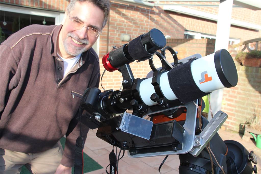 Lichter am Nachthimmel über Selm: Diese Himmelskörper stecken dahinter Der Borker Wolfgang Zimmermann ist Astrofotograf.