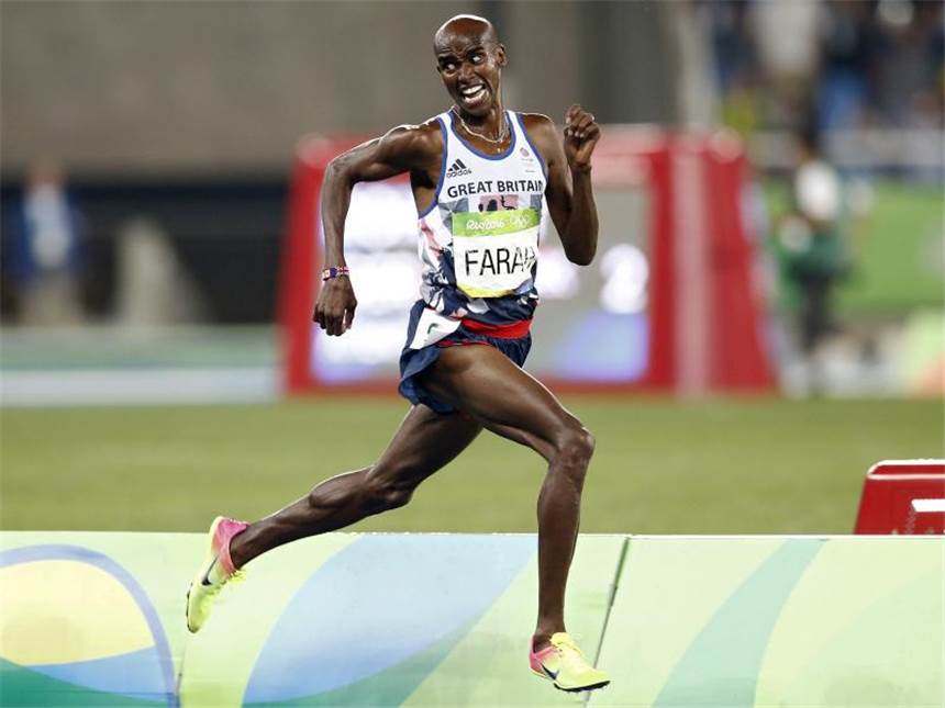 Sport fürchtet Trump-Erlass - Farah: "Zum Fremden gemacht" Der Brite Mo Farah kritisiert die Politik von US-Präsident Trump. Foto: Yoan Valat