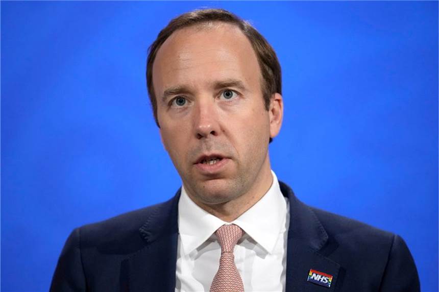 Britischer Gesundheitsminister tritt nach Kuss-Fotos zurück Der britische Gesundheitsminister Matt Hancock spricht während einer Pressekonferenz in der Downing Street. Foto: Matt Dunham/AP Pool/dpa