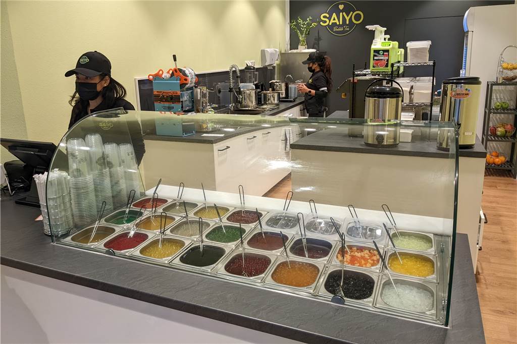 Neu in der Fußgängerzone von Dorsten: „Saiyo“ bietet Trend-Getränk an Der Bubble Tea-Laden von innen