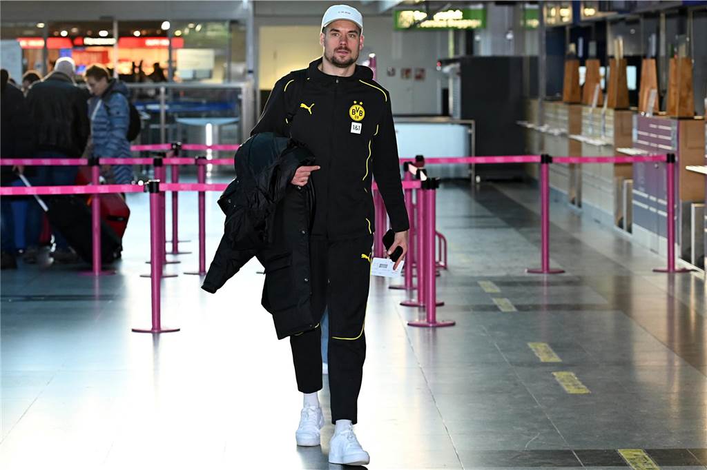 Der BVB auf dem Weg nach Heidenheim.