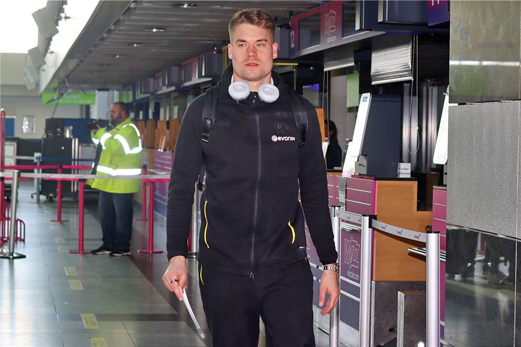 Der BVB auf dem Weg nach Leipzig.