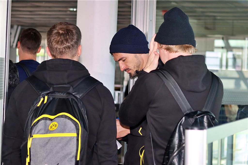 Der BVB auf dem Weg nach Leipzig.