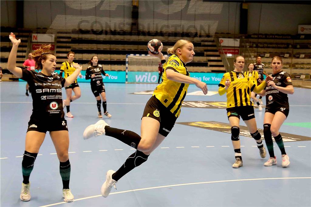 Gala der BVB-Frauen: Deutlicher Erfolg im Europapokal-Topspiel Der BVB gewann gegen Besancon mit 31:21.