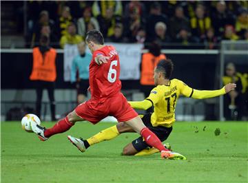 Der BVB hofft in Liverpool auf die Tore von Pierre-Emerick Aubameyang (r.).