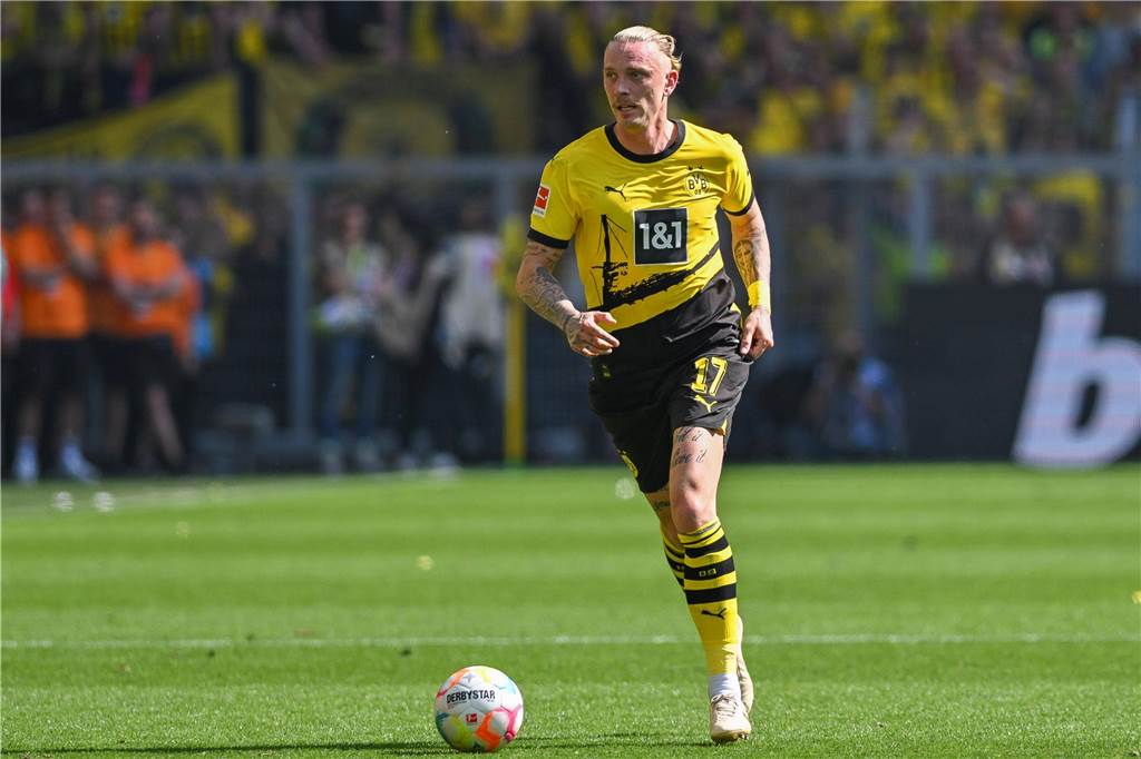 Der BVB will seinen Kader deutlich verkleinern: Diese Baustellen muss Sebastian Kehl schließen Marius Wolf läuft mit dem Ball.
