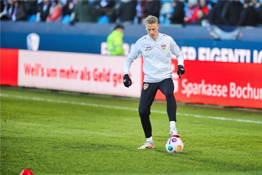 Der Castrop-Rauxeler Profi Chris Führich bereitete sich intensiv auf das Duell seines VfB Stuttgart beim VfL Bochum vor.