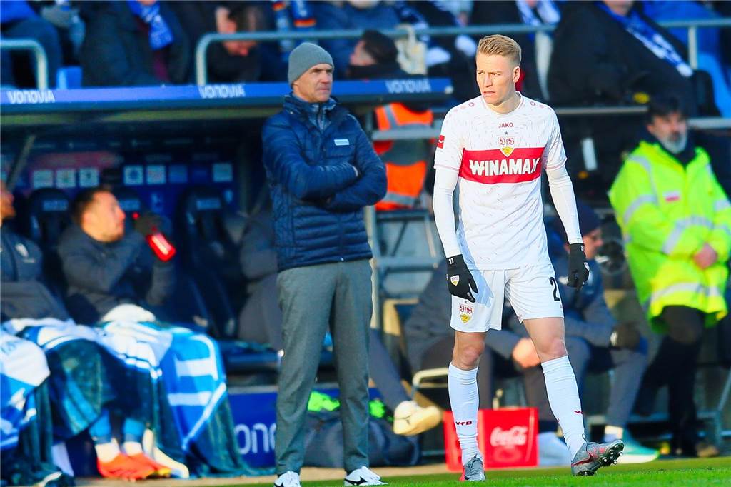 Der Castrop-Rauxeler Profi Chris Führich war rund 10,5 Kilometer unterwegs im Duell seines VfB Stuttgart beim VfL Bochum. Dieses ging mit 0:1 verloren.