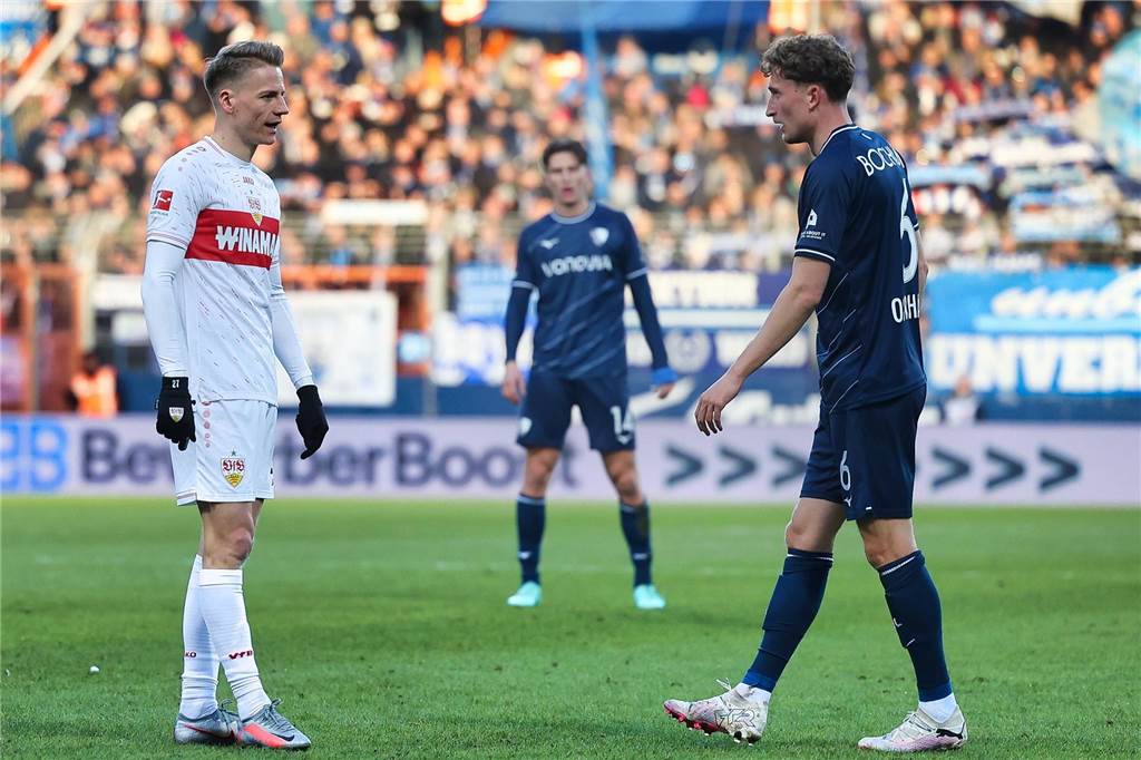Der Castrop-Rauxeler Profi Chris Führich war rund 10,5 Kilometer unterwegs im Duell seines VfB Stuttgart beim VfL Bochum. Dieses ging mit 0:1 verloren.