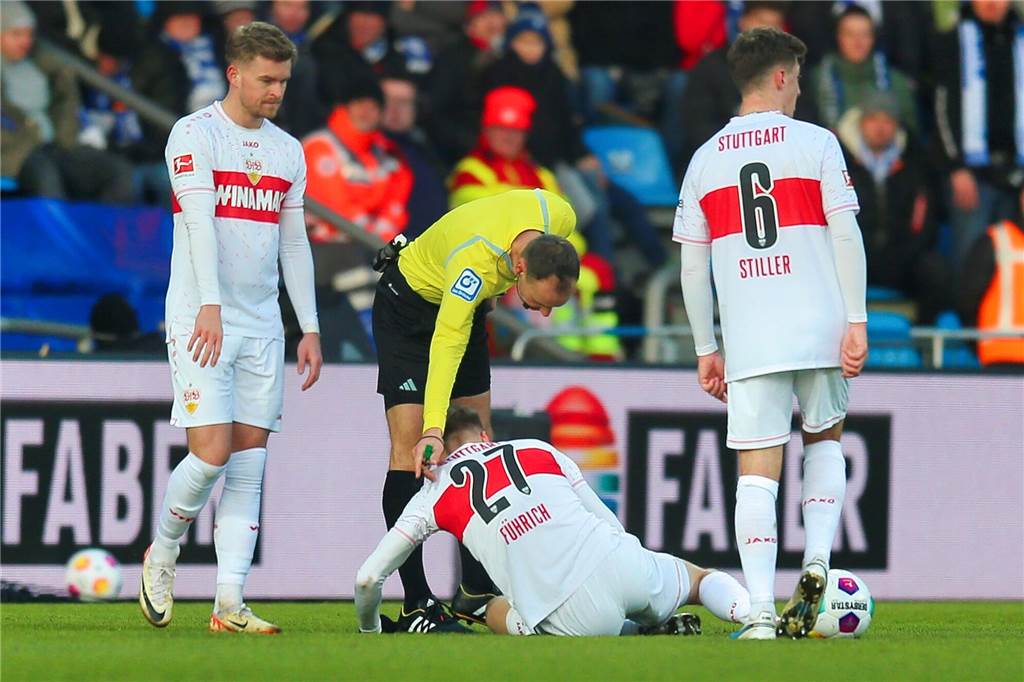 Der Castrop-Rauxeler Profi Chris Führich war rund 10,5 Kilometer unterwegs im Duell seines VfB Stuttgart beim VfL Bochum. Dieses ging mit 0:1 verloren.