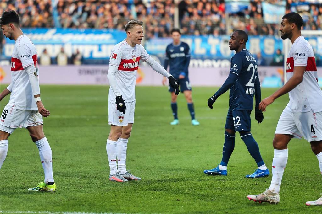Der Castrop-Rauxeler Profi Chris Führich war rund 10,5 Kilometer unterwegs im Duell seines VfB Stuttgart beim VfL Bochum. Dieses ging mit 0:1 verloren.