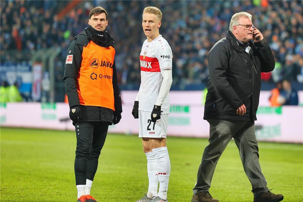Der Castrop-Rauxeler Profi Chris Führich war rund 10,5 Kilometer unterwegs im Duell seines VfB Stuttgart beim VfL Bochum. Dieses ging mit 0:1 verloren.