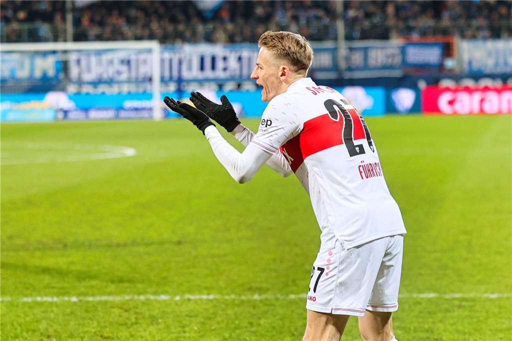 Der Castrop-Rauxeler Profi Chris Führich war rund 10,5 Kilometer unterwegs im Duell seines VfB Stuttgart beim VfL Bochum. Dieses ging mit 0:1 verloren.