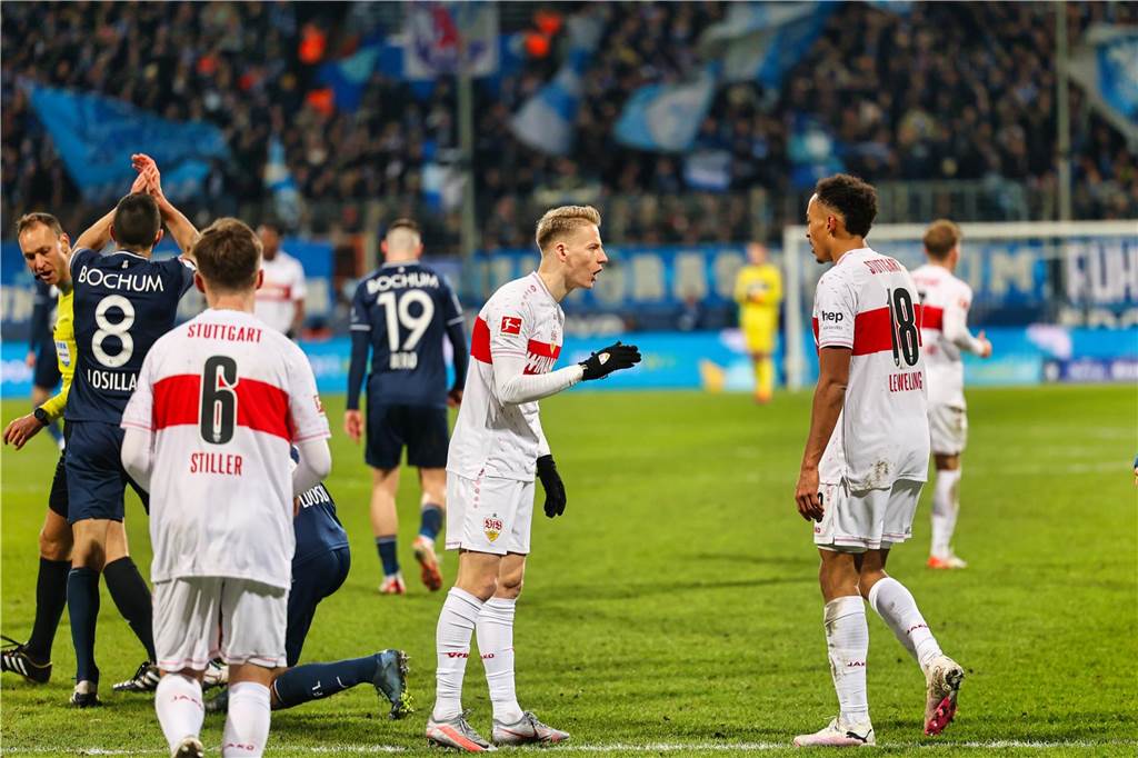 Der Castrop-Rauxeler Profi Chris Führich war rund 10,5 Kilometer unterwegs im Duell seines VfB Stuttgart beim VfL Bochum. Dieses ging mit 0:1 verloren.