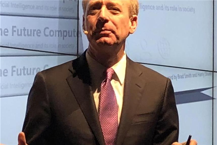 Der Chefjustiziar vom Software- und Hardwarehersteller Microsoft, Brad Smith. Foto: Renate Grimming