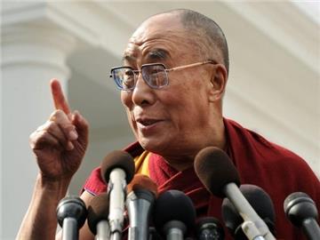 Der Dalai Lama nach seinem Treffen mit US-Präsident Obama.