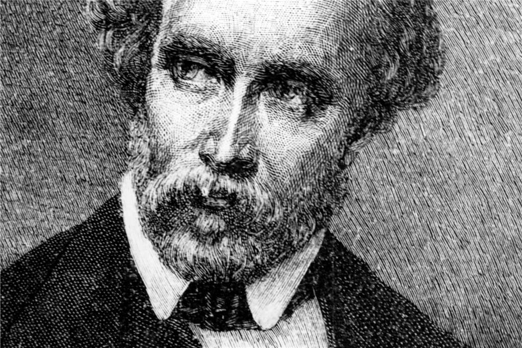 Der Dichter Friedrich Hebbel. Hebbel wurde am 1813 in Wesselburen geboren und starb am 1863 in Wien.