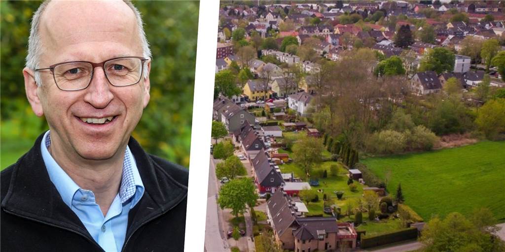 Kritik an Bebauungsplan in Dortmund: „Plan völlig aus der Zeit gefallen“ BUND-Sprecher Thomas Quittek und das geplante Bebauungsgebiet "Auf dem Toren" in Lütgendortmund