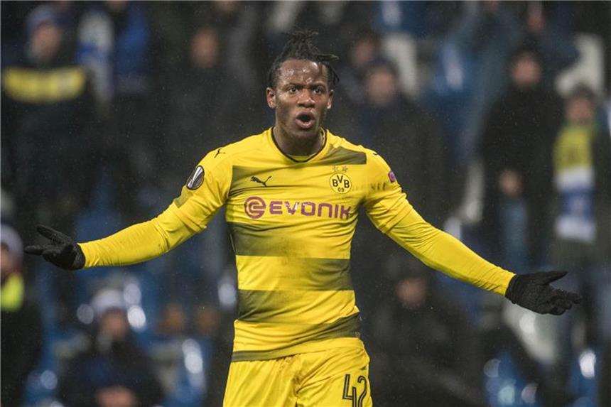 Rassismus-Vorwürfe von Batshuayi: Untersuchungen eingestellt Der Dortmunder Michy Batshuayi hatte sich in Bergamo über rassistische Rufe von den Zuschauerrängen beklagt. Foto: Bernd Thissen