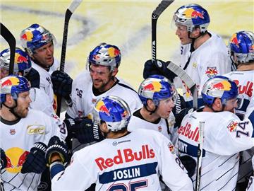 Der EHC Red Bull München ist weiter Spitzenreiter in der DEL. Foto: Uwe Anspach