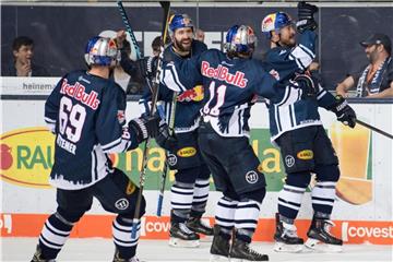 Der EHC Red Bull München setzte sich im entscheidenden Finalspiel gegen die Eisbären Berlin durch. Foto: Sven Hoppe