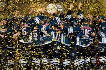 Der EHC Red Bull München will seinen Meistertitel verteidigen. Foto: Sven Hoppe