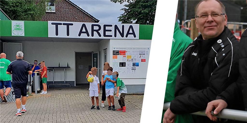 Wechsel des Hauptsponsors: SuS Oberaden wird die Arena umbenennen Der ehemalige Hauptsponsor des SuS Oberaden, T + T Baukonzept, ziert aktuell noch den Eingang zum Sportplatz, wird aber bald wohl verschwinden, teilte Fritz Wenzel mit (r.).